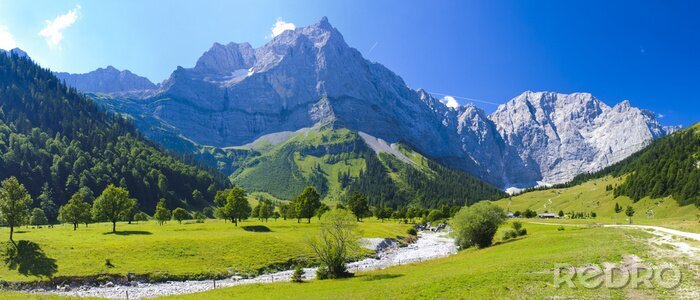 Fototapete Panorama der Berge in Bayern