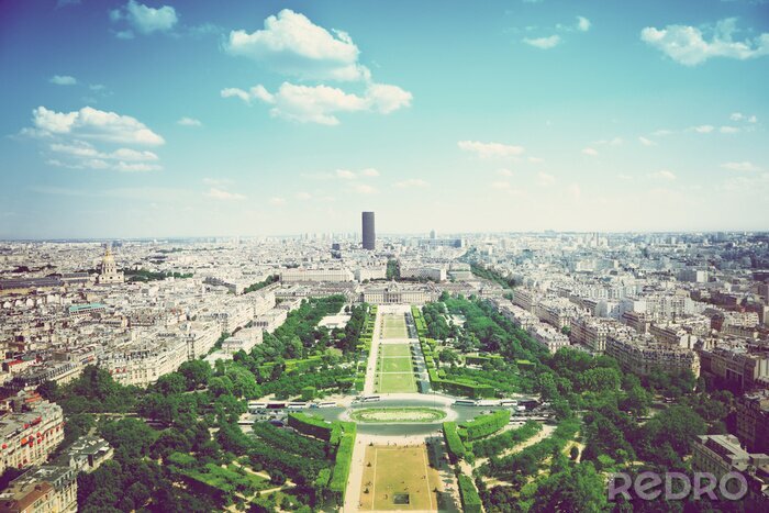 Fototapete Panorama der französischen Stadt