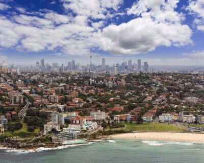 Fototapete Panorama der Stadt in Australien