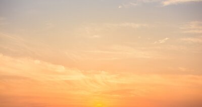 Fototapete Panorama des Himmels mit Sonnenstrahlen