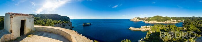 Fototapete Panorama des Meeres auf Ibiza