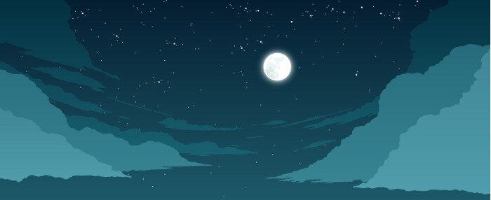 Fototapete Panorama des nächtlichen Himmels