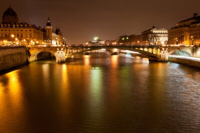Fototapete Panorama des nächtlichen Paris