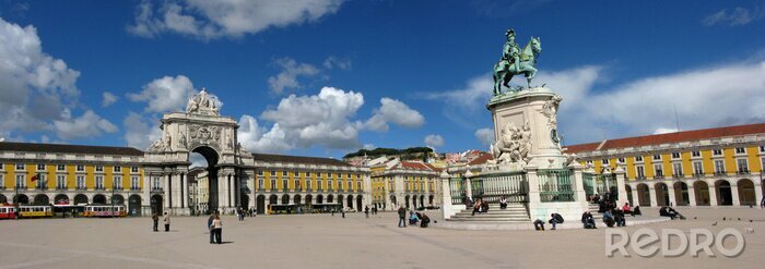 Fototapete Panorama des Zentrums von Lissabon