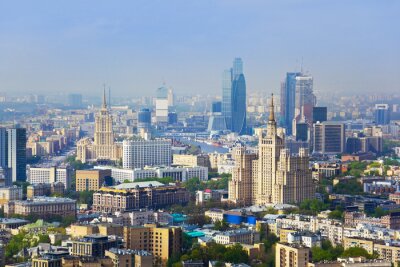 Fototapete Panorama des Zentrums von Moskau