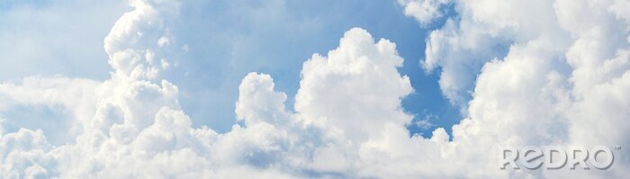 Fototapete Panorama eines blauen Himmels mit Wolken