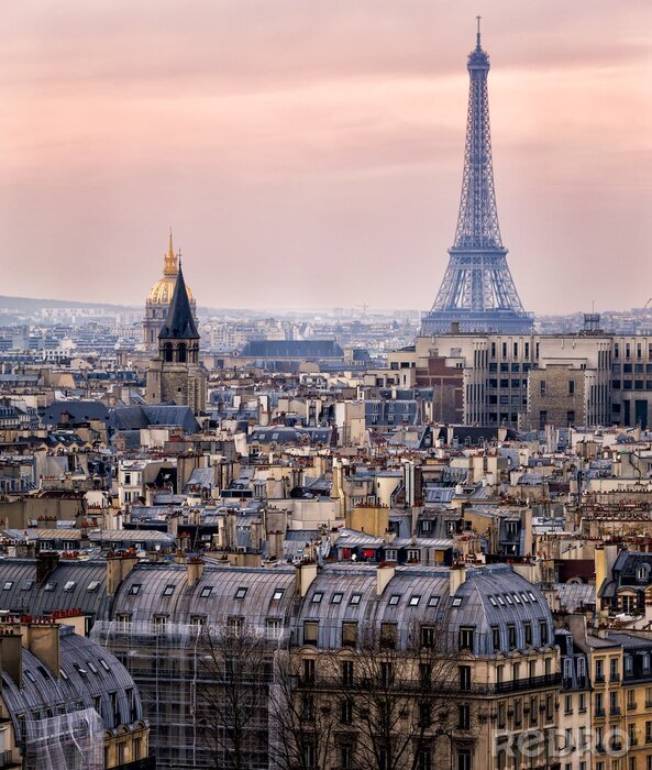 Fototapete Panorama mit Paris