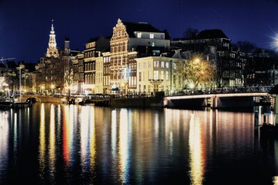 Fototapete Panorama von Amsterdam