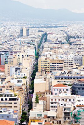Fototapete Panorama von Athen