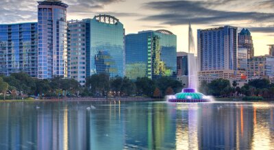Fototapete Panorama von bewölktem Orlando
