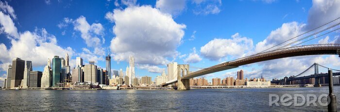 Fototapete Panorama von Brooklyn Bridge