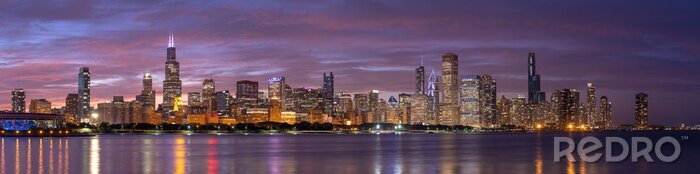 Fototapete Panorama von Chicago