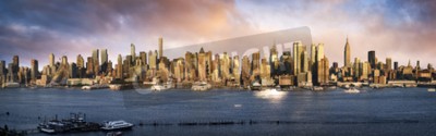 Fototapete Panorama von Downtown Manhattan