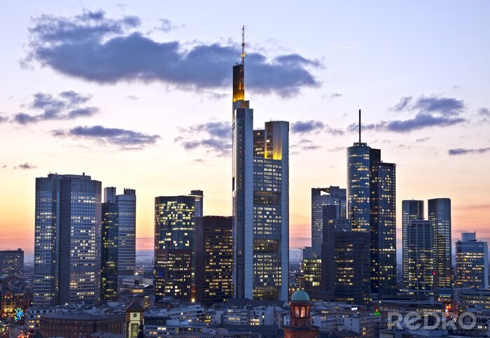 Fototapete Panorama von Frankfurt