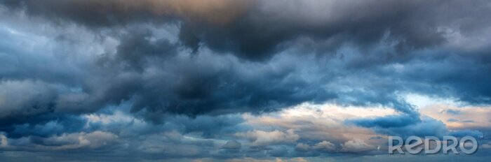 Fototapete Panorama von Gewitterwolken