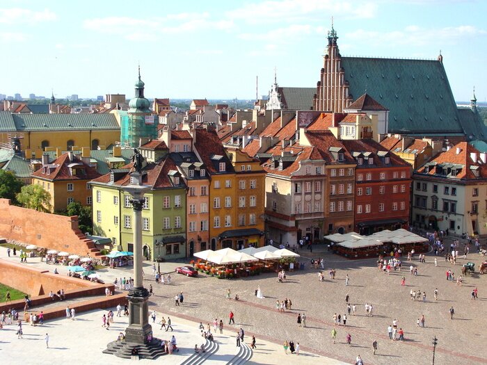 Fototapete Panorama von historischen Gebäuden