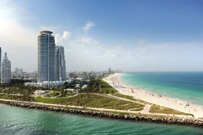 Fototapete Panorama von Miami Beach