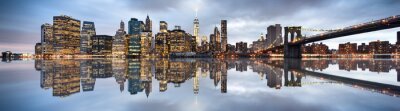 Panorama von New York City mit Wolkenkratzern