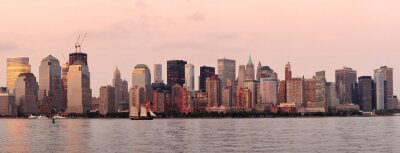Fototapete Panorama von New Yorker Innenstadt