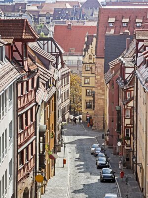 Fototapete Panorama von Nürnberg