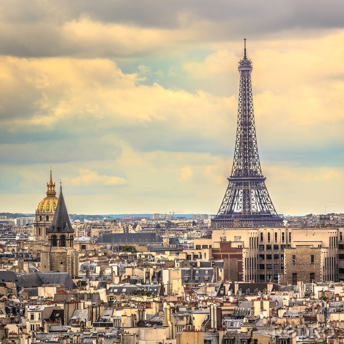 Fototapete Panorama von Paris