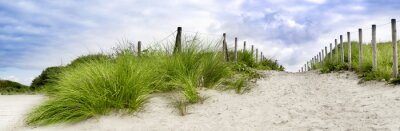 Fototapete Panorama von Strand in den Niederlanden