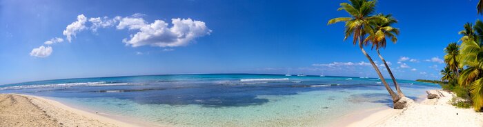 Fototapete Panorama von Strand und Meer
