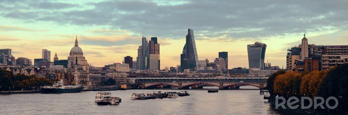 Fototapete Panoramabild von London