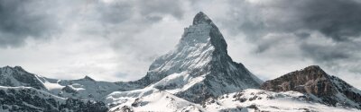 Fototapete panoramic view to the majestic Matterhorn mountain, Valais, Switzerland
