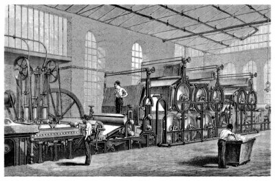Papiermaschine - 19. Jahrhundert