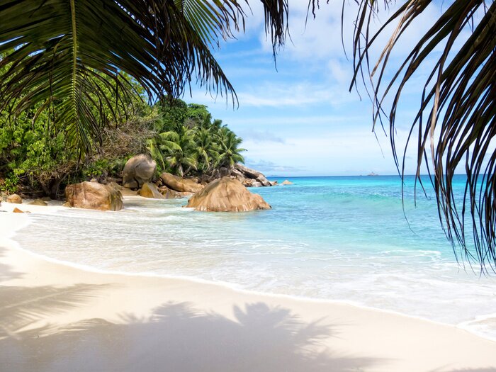 Fototapete Paradiesischer Strand am Meer