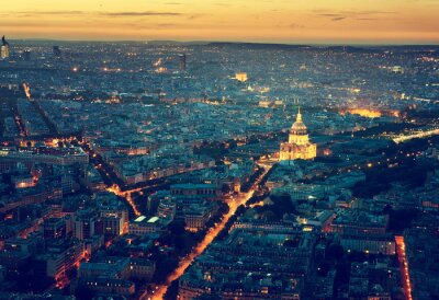Paris bei Nacht räumliche Fotografie