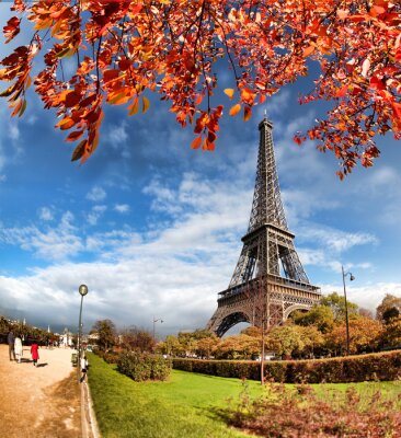 Paris Eiffelturm und Herbst
