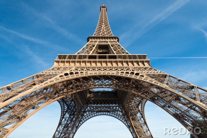 Fototapete Paris Eiffelturm und Himmel