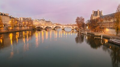 Fototapete Paris Fluss Brücke