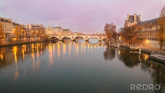 Fototapete Paris Fluss Brücke