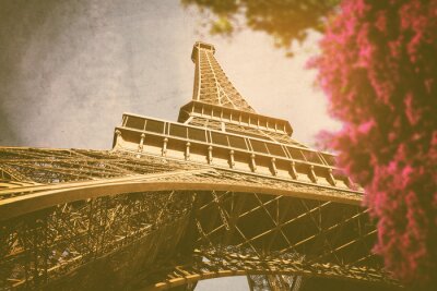 Fototapete Paris im Vintage-Stil