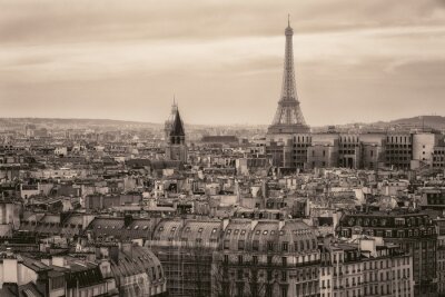 Fototapete Paris in Sepia