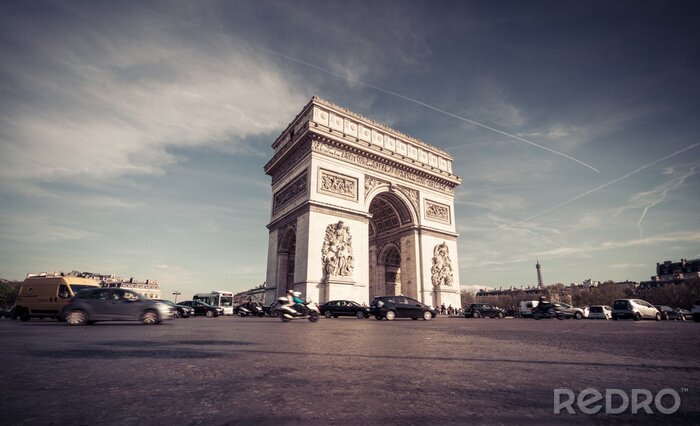 Fototapete Paris und Arc de Triomphe
