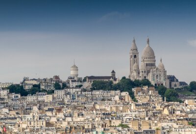 Fototapete Paris und Montmartre-Hügel