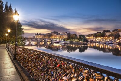 Fototapete Pariser Abend an der Seine