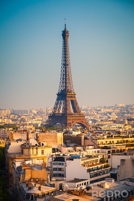 Fototapete Pariser Architektur mit Eiffelturm