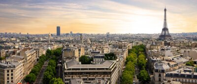 Fototapete Pariser Blick auf Stadt