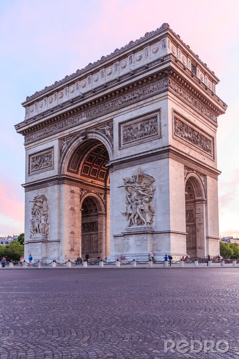 Fototapete Pariser Triumphbogen mit schönen Säulen