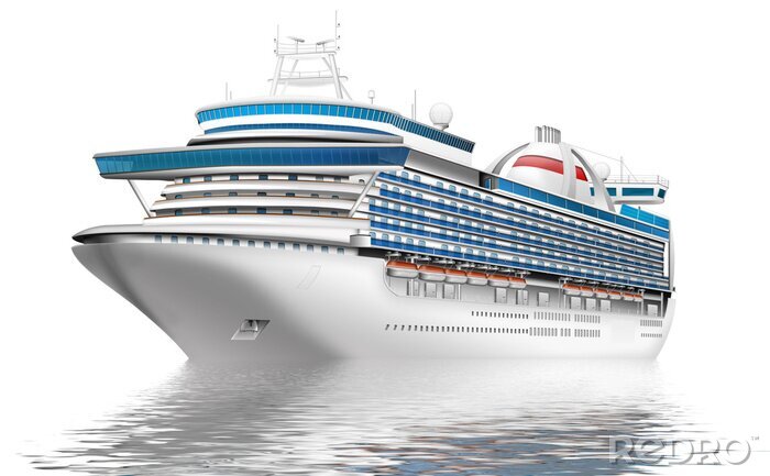 Fototapete Passagierschiff-Modell