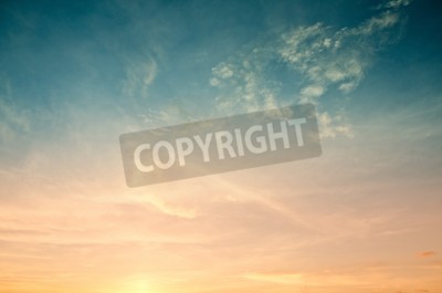 Fototapete Pastell-Farbton des Himmels