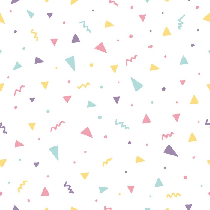 Fototapete Pastell Memphis Muster