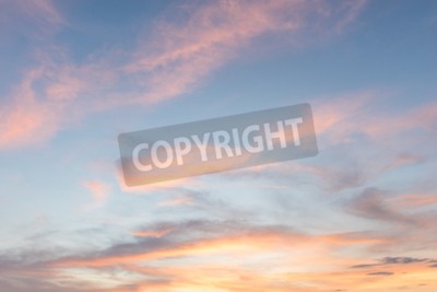 Fototapete Pastellfarbener Himmel bei Sonnenuntergang