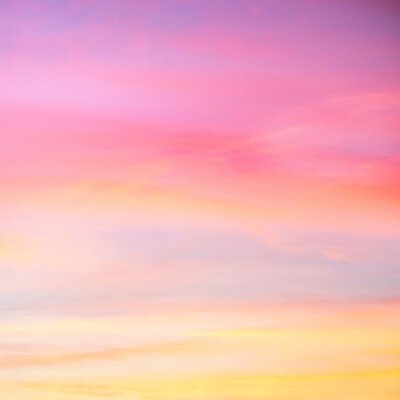 Fototapete Pastellhimmel während des Sonnenuntergangs