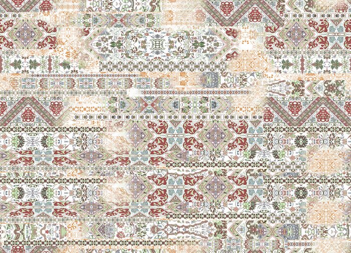 Fototapete Patchwork aus orientalischen Mustern